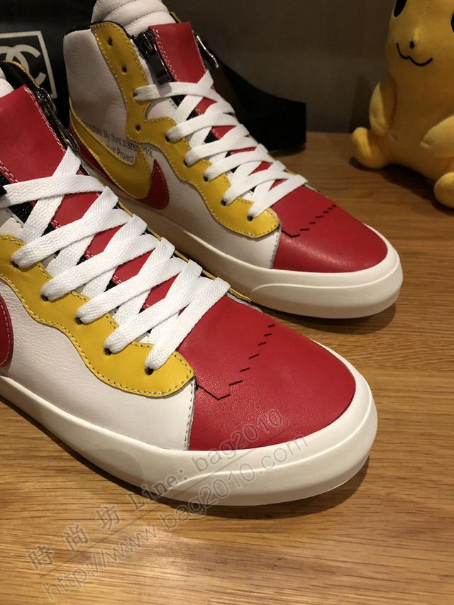 Nike男鞋 2019秋冬 耐克聯名Air Jordan 1最新系列 耐克牛皮休閒高幫男鞋  hdx13076